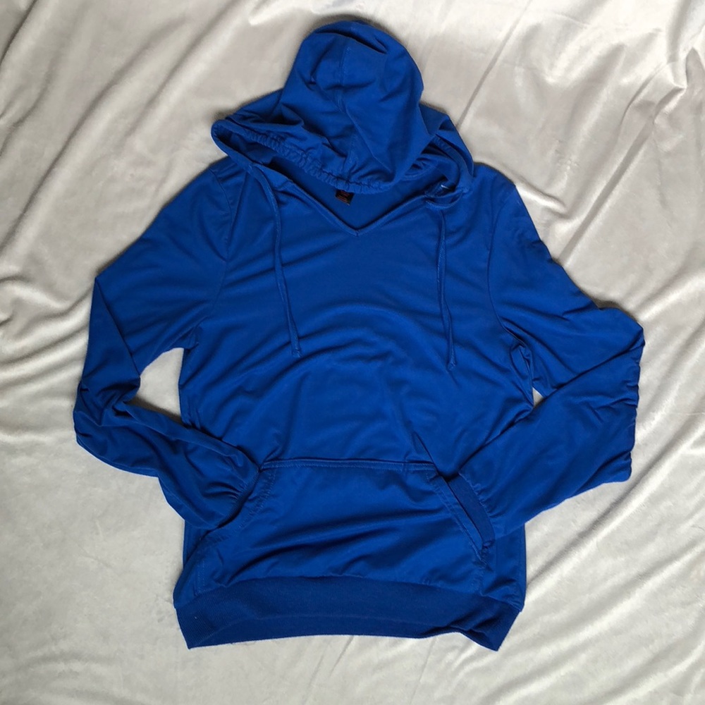 Soft and stretchy blue hoodie/ sweatshirt